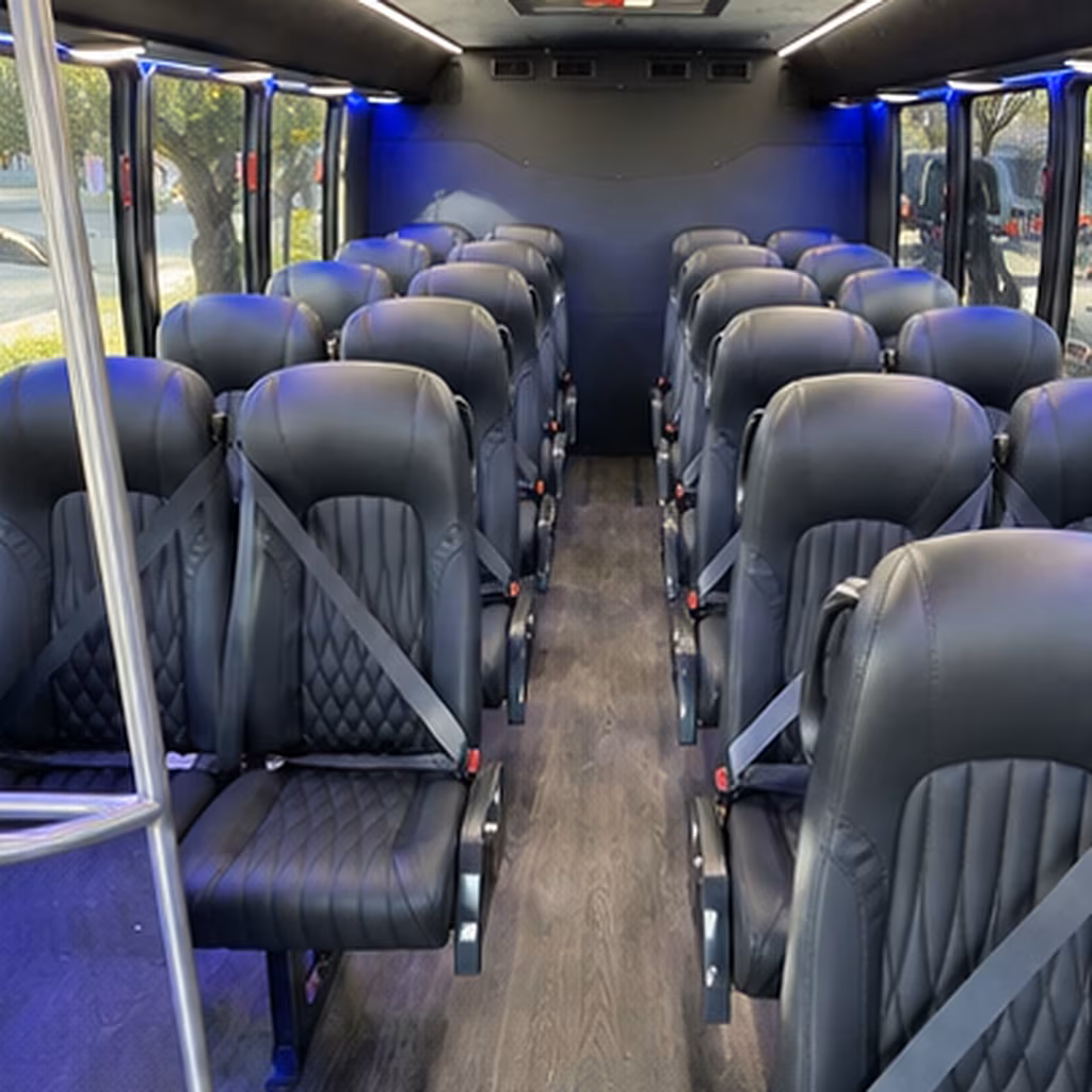minibuses and sprinter vans for team travel and athletic group transportation in springdale