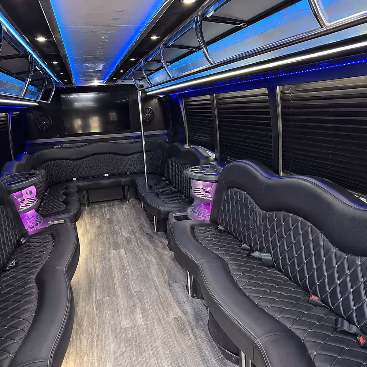 party buses for springdale bridal parties and getting ready transportation