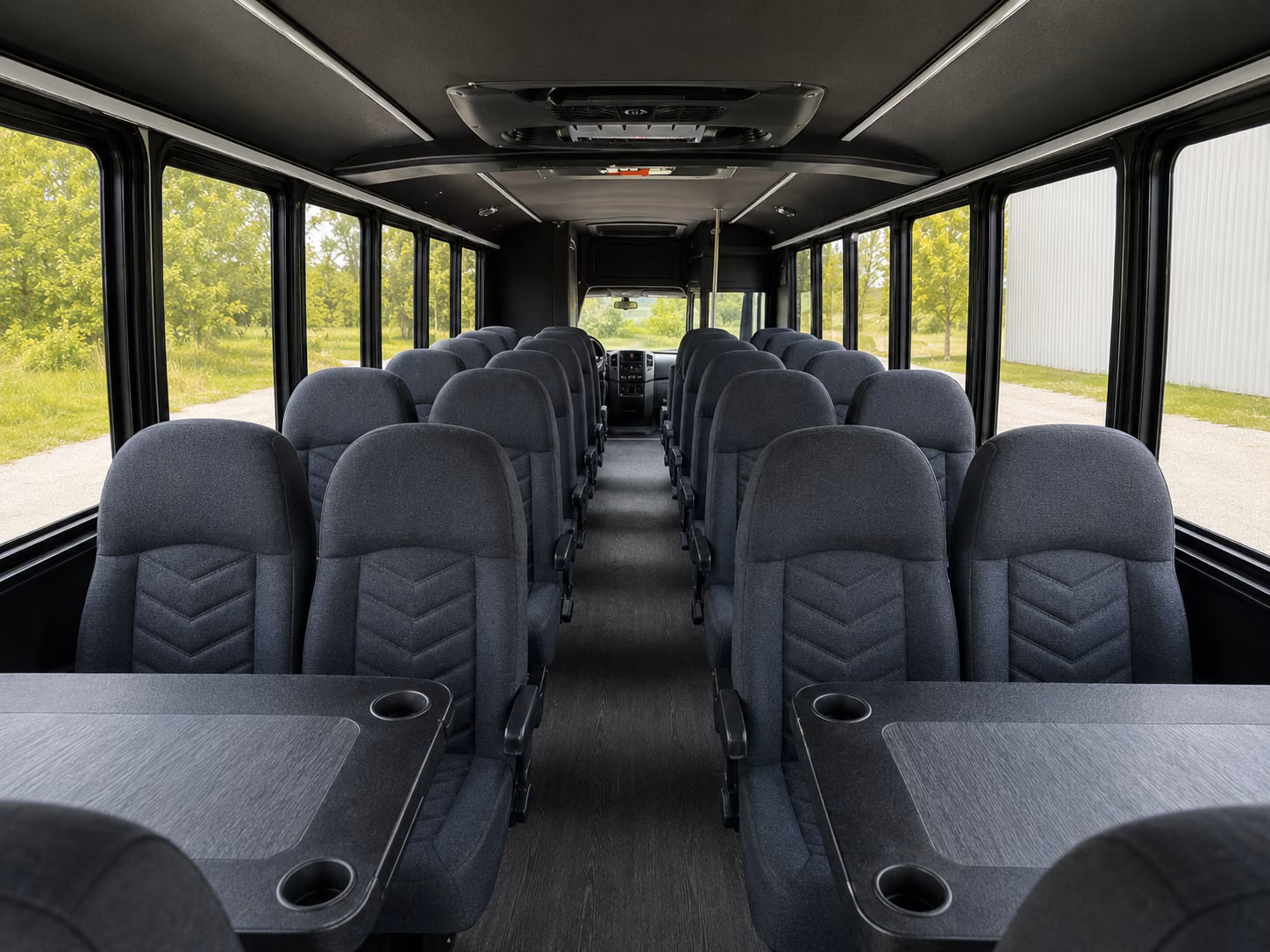 springdale 18 passenger minibus interior