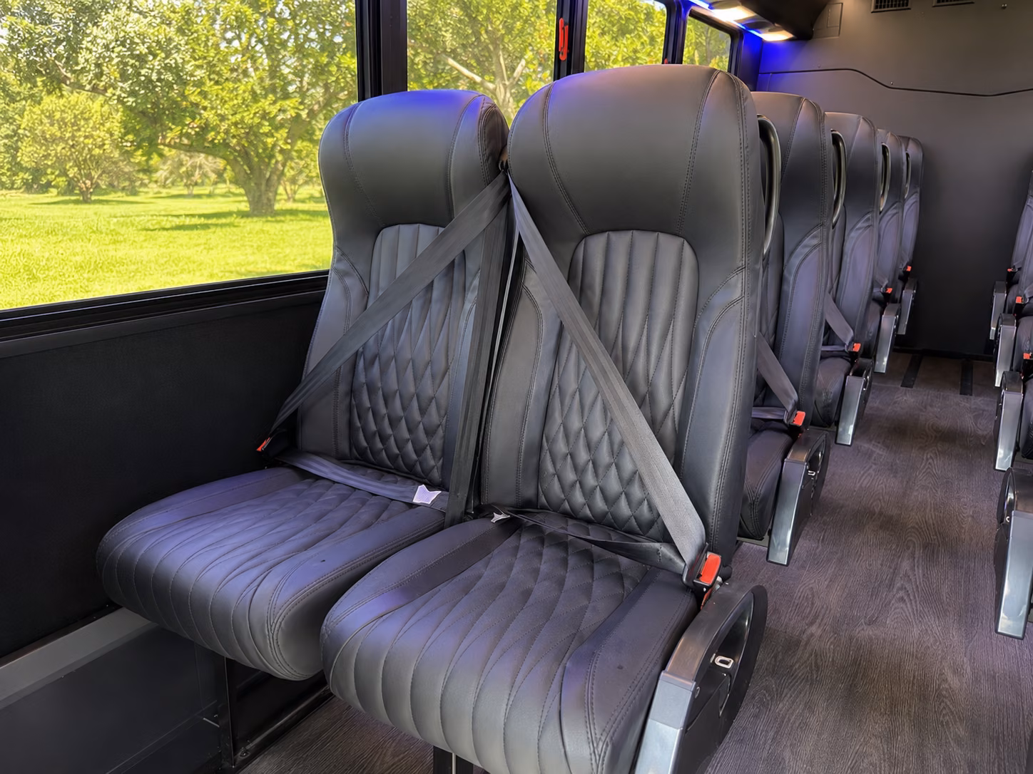 springdale 20 passenger minibus interior