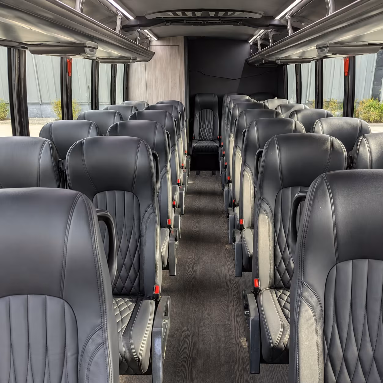 springdale 25 passenger minibus inside