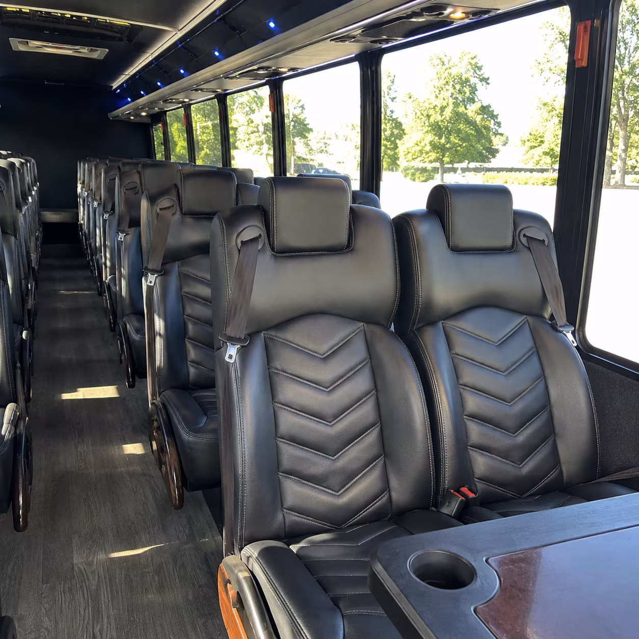 springdale 28 passenger minibus interior