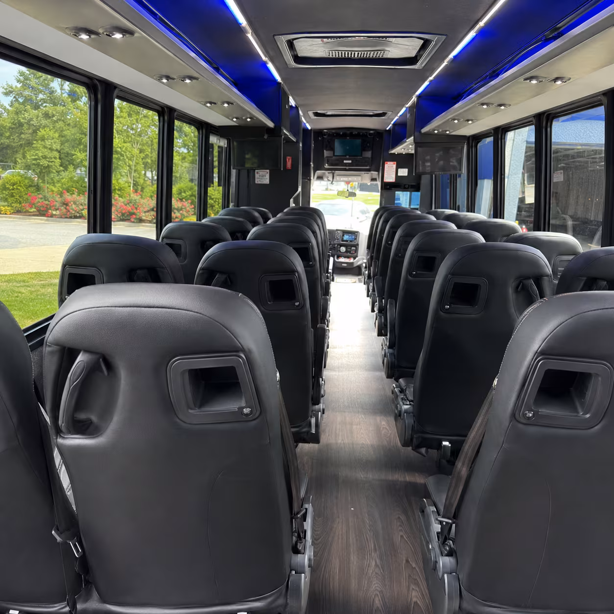 springdale 30 passenger minibus inside