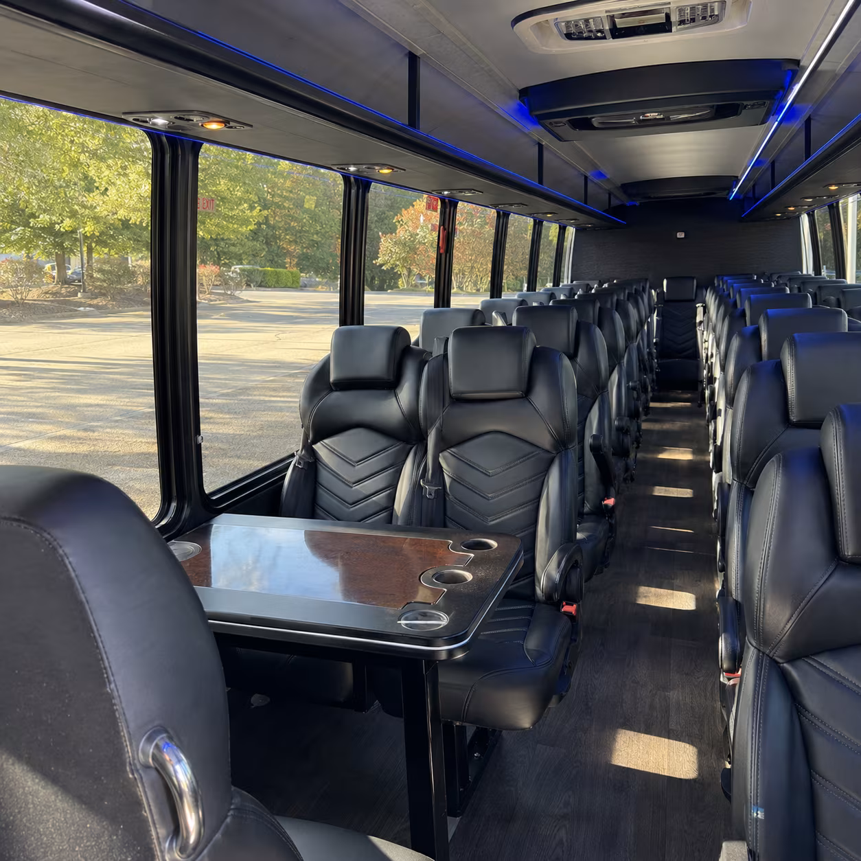 springdale 30 passenger minibus interior