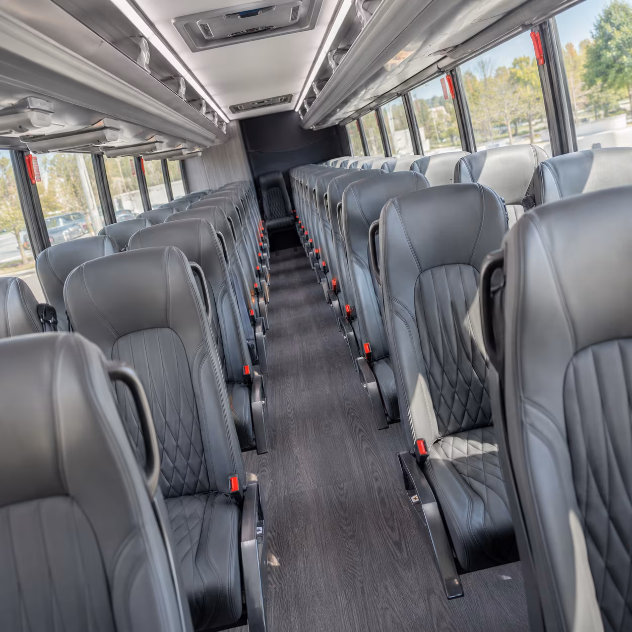 springdale 35 passenger minibus inside