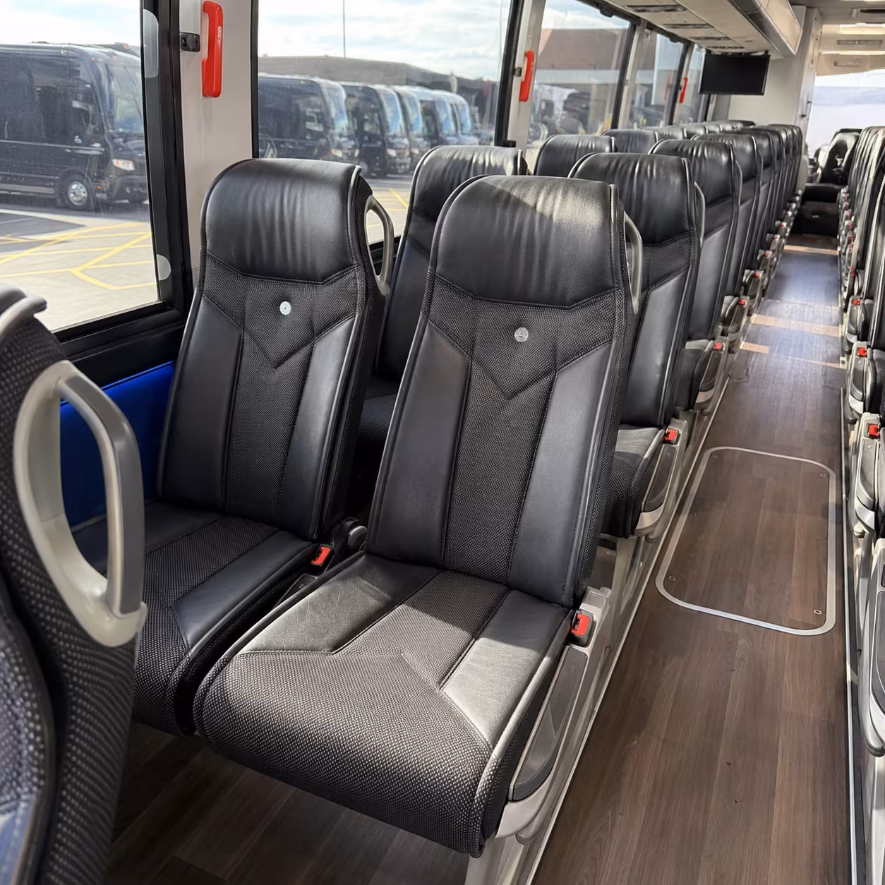 springdale 40 passenger charter bus interior