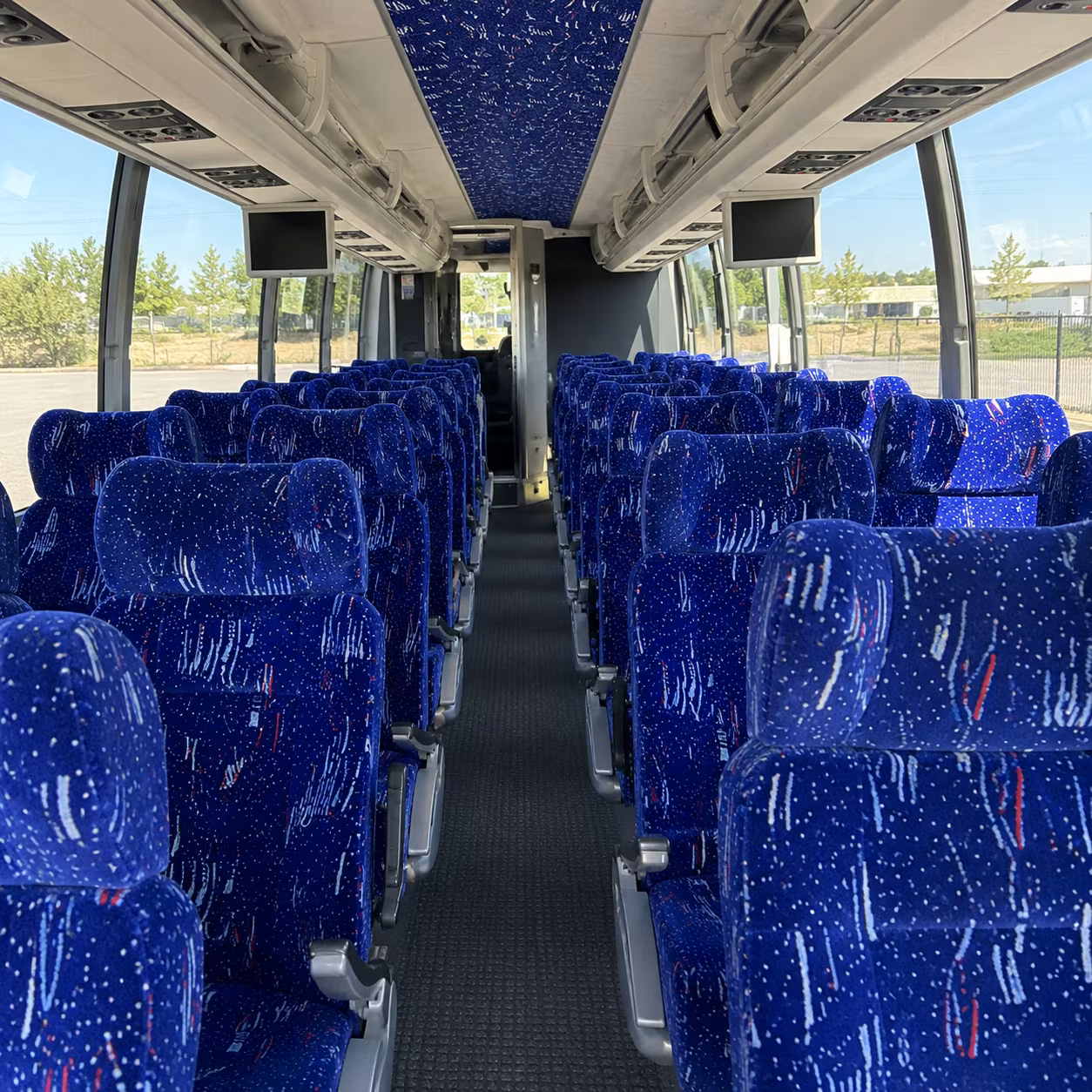 springdale 54 passenger charter bus interior