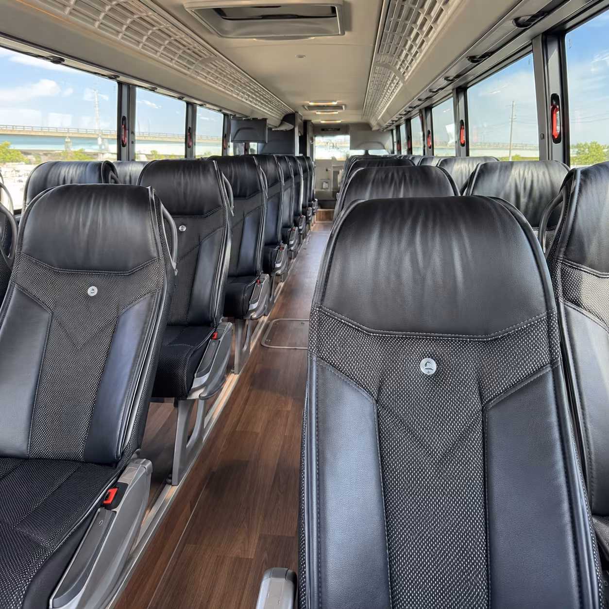 springdale charter bus interior