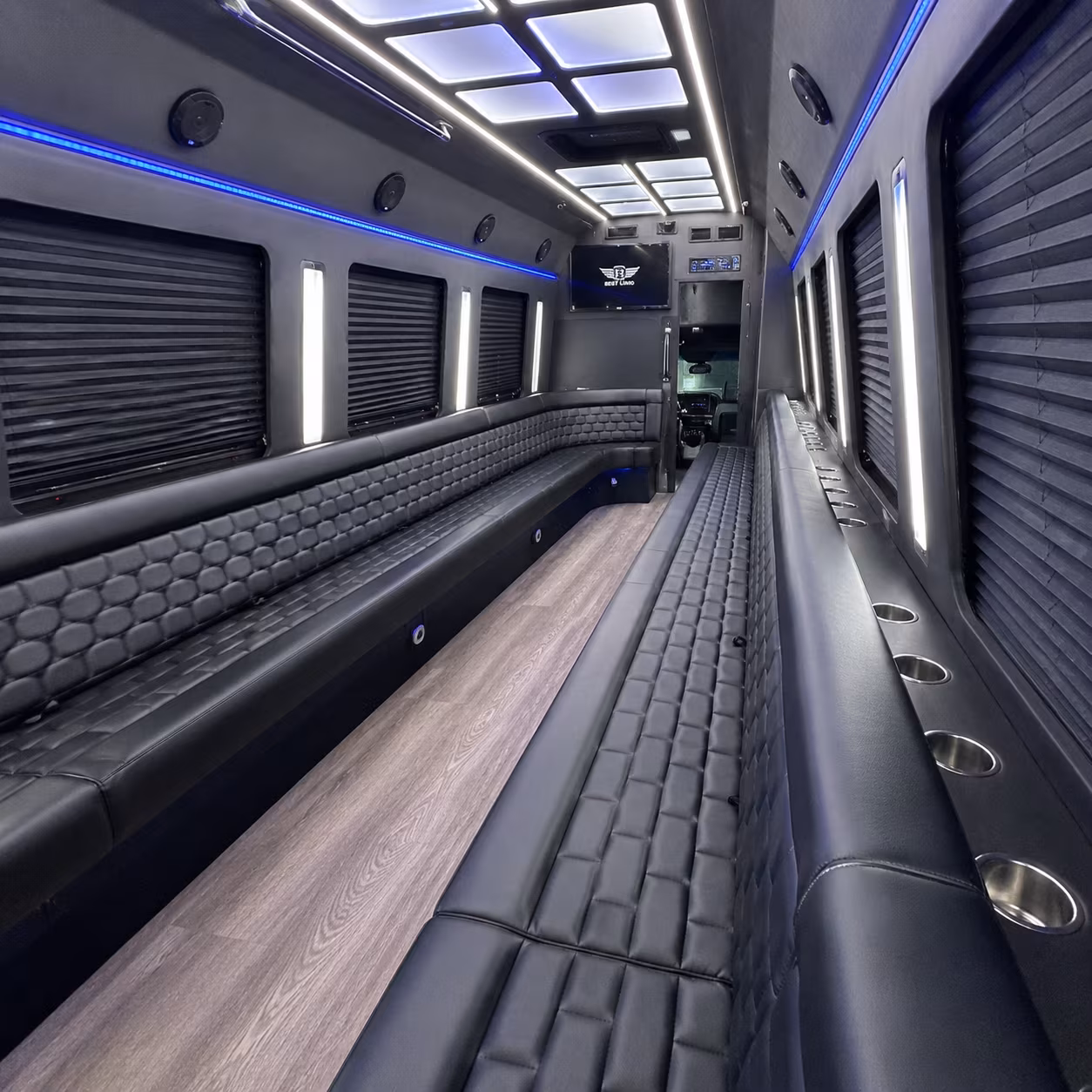springdale party bus interior