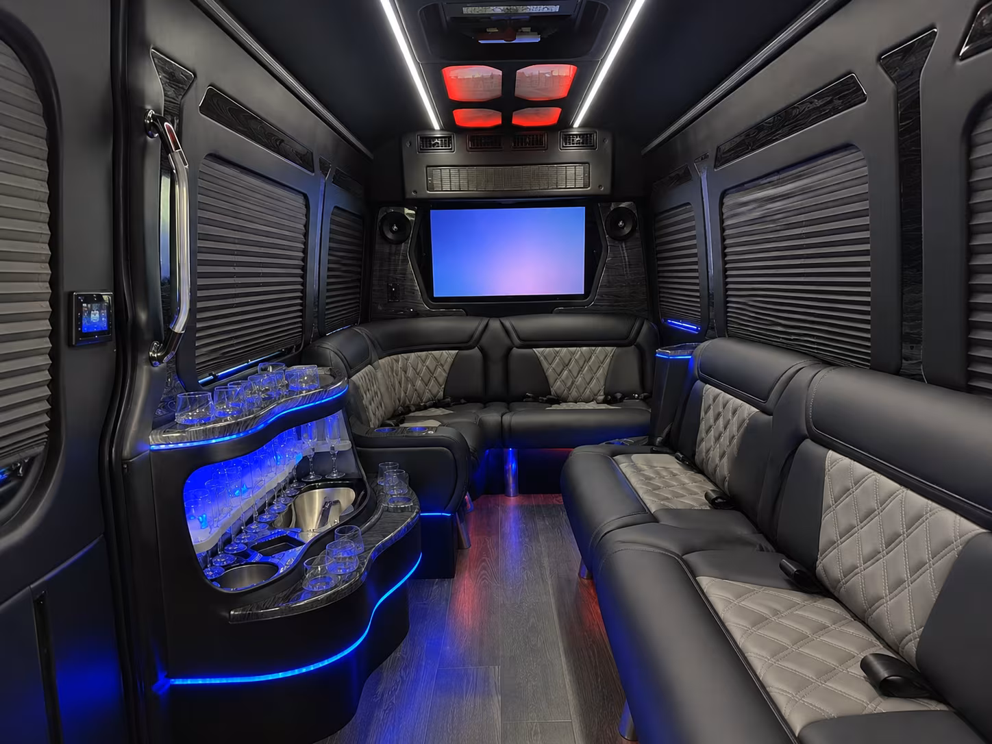 springdale wedding transportation onboard seating